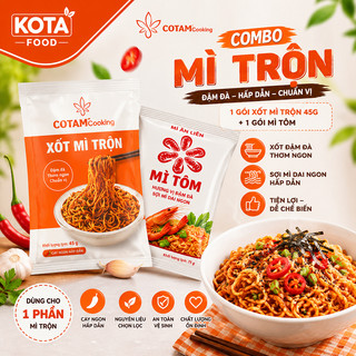 COMBO Mi Trộn (1 gói mỳ sợi dai  + 1 gói xốt mì trộn 50g đã tiệt trùng)