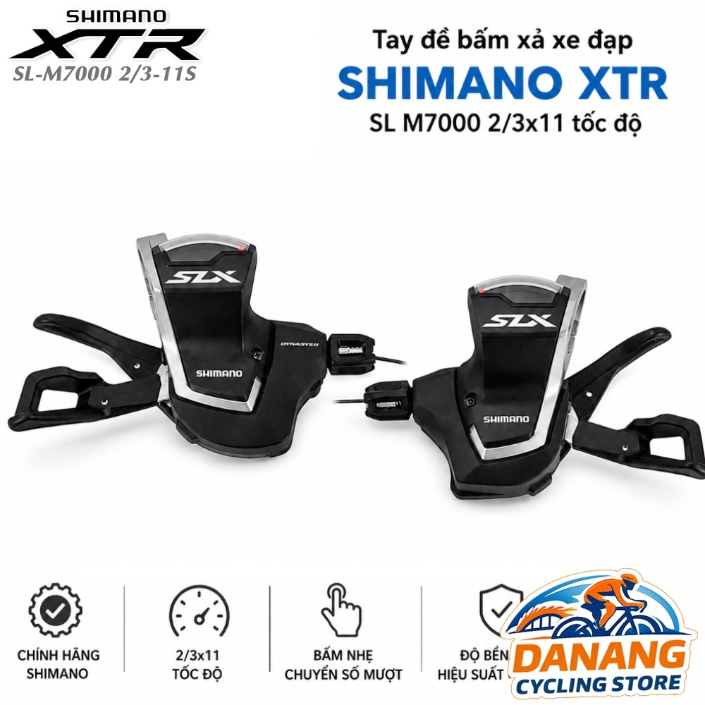Tay Đề Bấm Xả Xe Đạp SHIMANO XTR SL M7000 2/3x11 Tốc Độ – Chính Hãng, Không Hộp