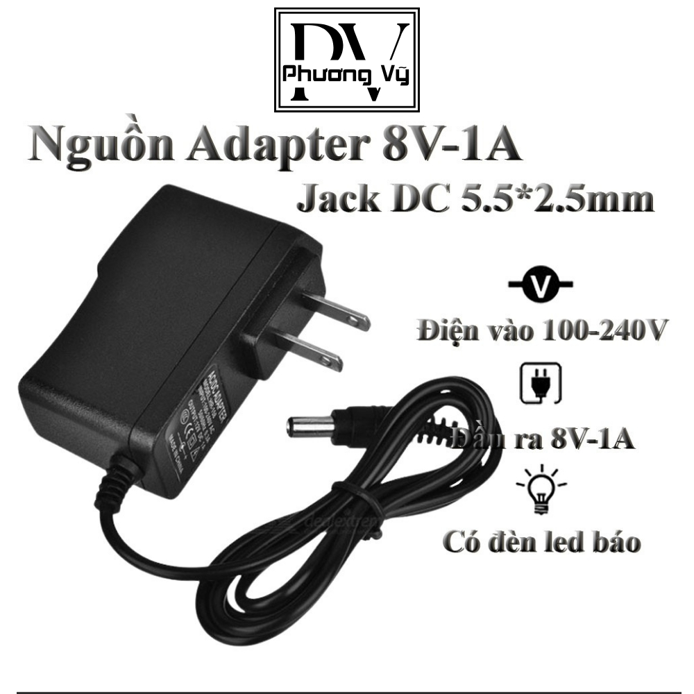 Nguồn Adapter 8V-1A