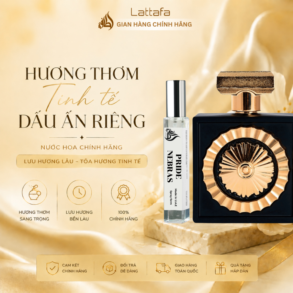 Chiết 10ml | Nước Hoa Unisex Lattafa Pride Nebras Eau De Parfum