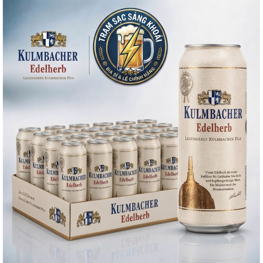 [NHẬP KHẨU ĐỨC] Bia Kulmbacher Edelherb – Bia Pilsner Đức Thượng Hạng