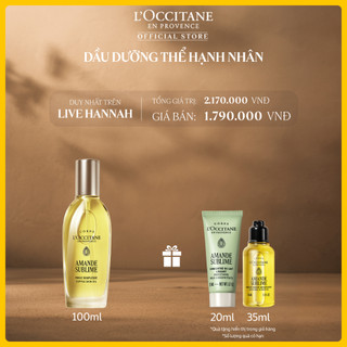 [HANNAH OLALA] Dầu Dưỡng Thể Hạnh Nhân L'OCCITANE Almond Supple Skin Oil 100ML - Phiên Bản Mới