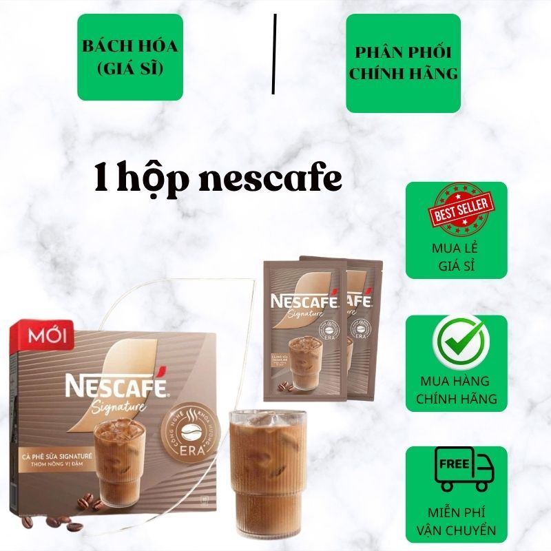 [1 HỘP] NESCAFE 3 IN 1 SỮA ĐÁ THƠM NGON ( HỘP 10 GÓI)