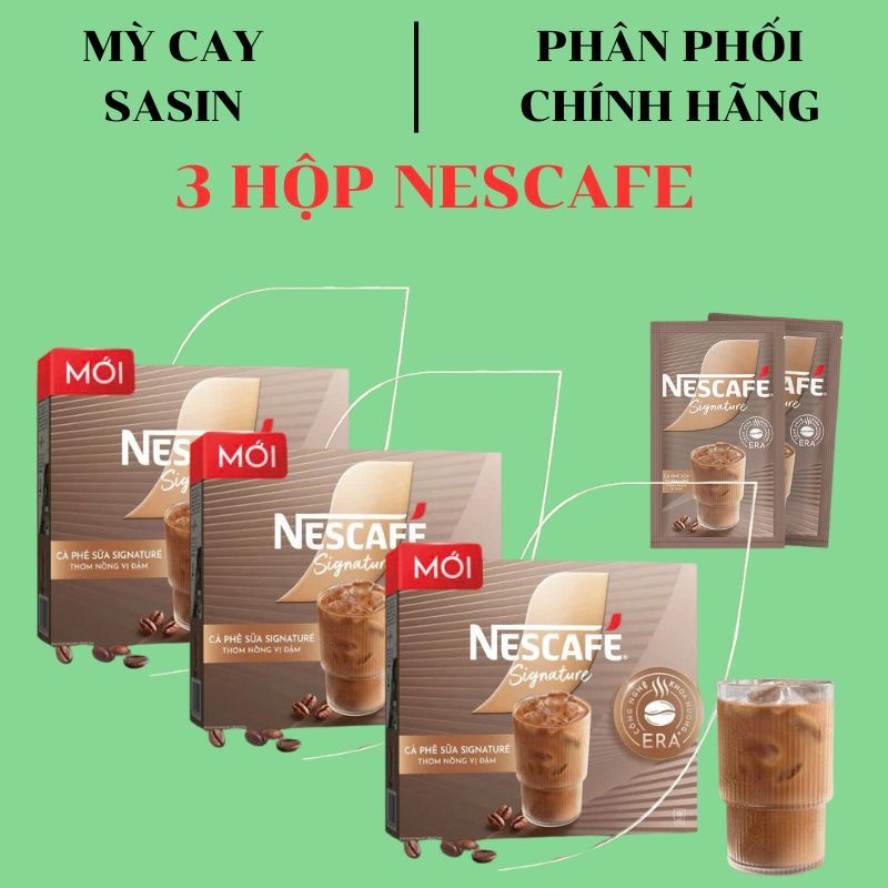 [3 HỘP] NESCAFE 3 IN 1 SỮA ĐÁ THƠM NGON ( HỘP 10 GÓI)