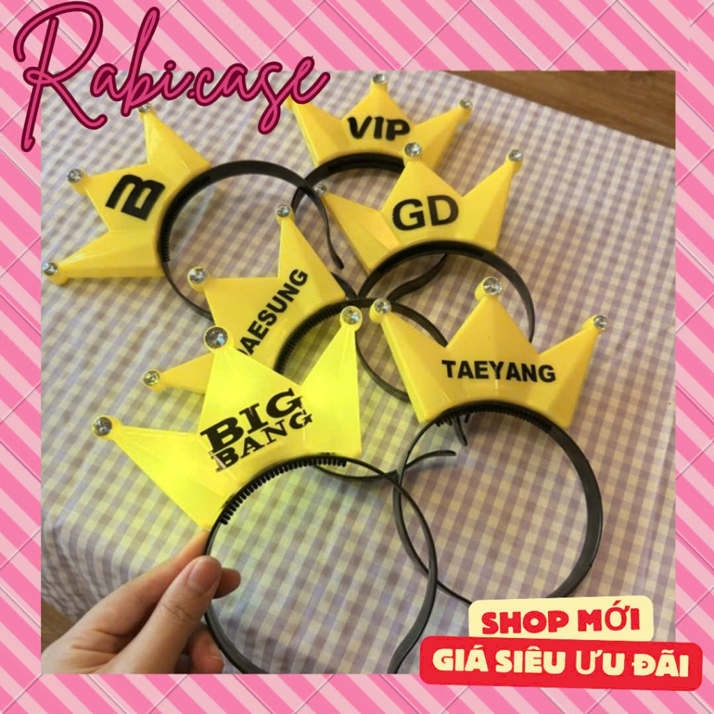 [HỎA TỐC] BigBang Lightstick, Bờm Phát Sáng Đu Concert BigBang, G-Dragon, Taeyang, TOP, Daesung