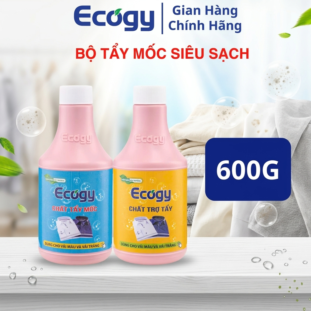 ECOGY (Chọn 𝑲𝒆̀𝒎 𝑽𝒐̀𝒊 𝑿𝒊̣𝒕 trong mô tả) Tẩy mốc siêu sạch   - Tẩy Sạch Mốc Thâm Kim, Nhựa Chuối Cho 
