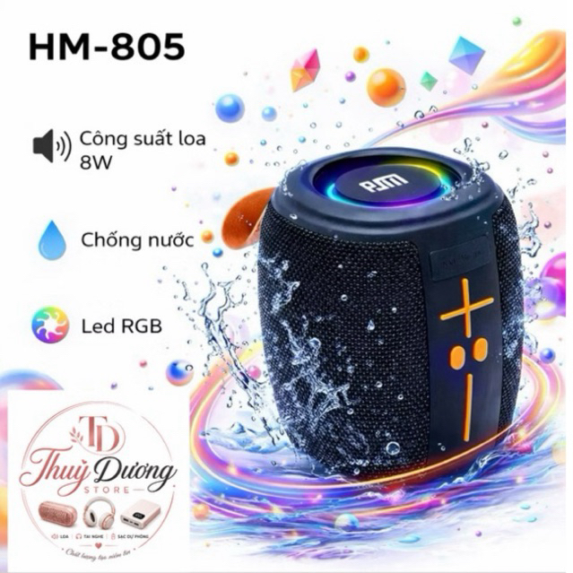 Loa bluetooth HM-805 / HM 831 / HM-837 / HM-864 / HM-867 Phiên Bản 2026 Có TWS Kết Nối 2 Loa Làm 1,K
