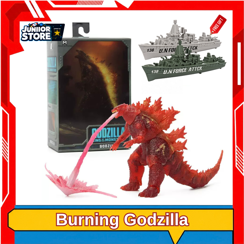 Mô Hình Burning Godzilla Phiên Bản Bốc Cháy Có Khớp – Kèm Quà Tặng ( Chiến Hạm ) | King of the Monst