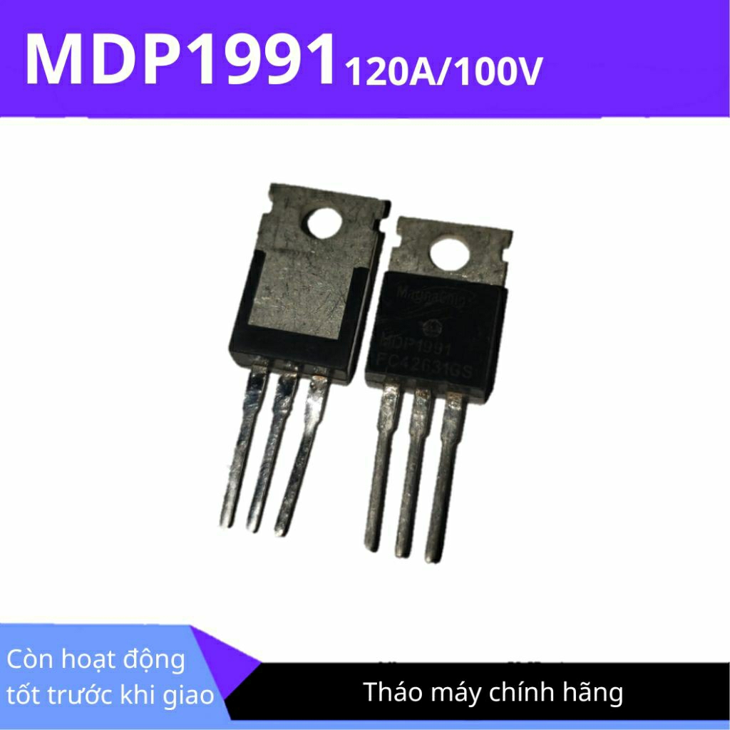 [Combo 10 linh kiện] Mosfet MDP1991 120A 100V tháo máy chính hãng