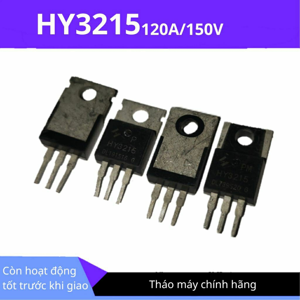 (Combo 10 linh kiện) Mosfet HY3215 120A 150V tháo máy chính hãng
