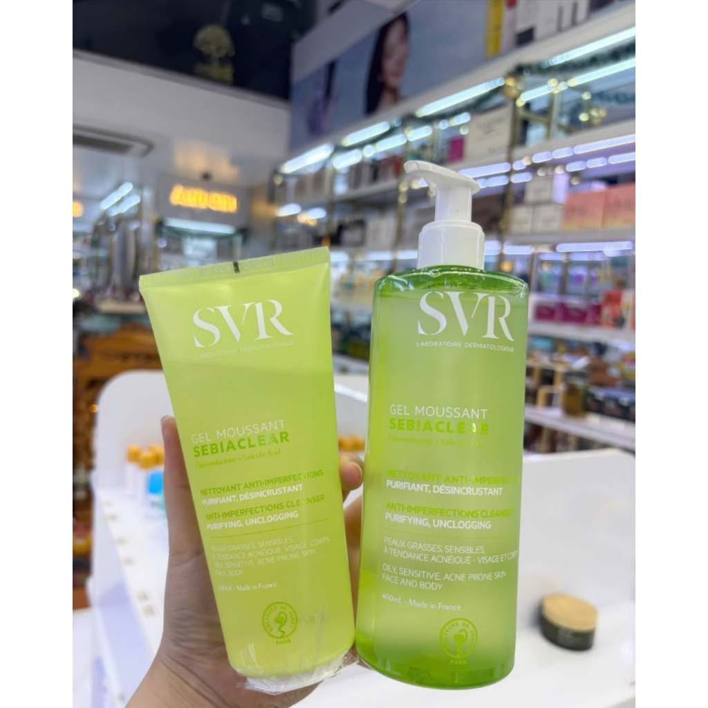Sữa Rửa Mặt SVR Sebiaclear Gel Moussant 400ml Gel Rửa Mặt SVR Chính Hãng Date Mới