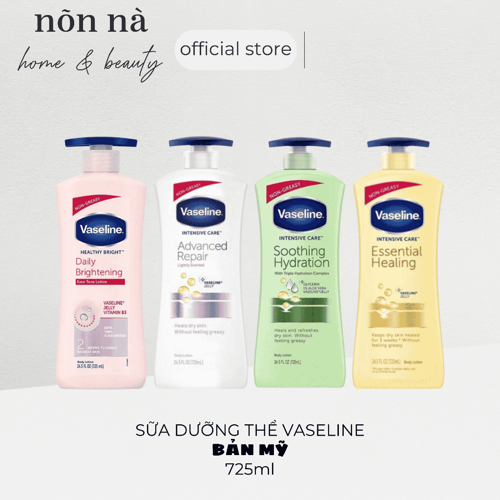 Sữa Dưỡng Thể Vaseline Bản Mỹ Body Lotion 725ml