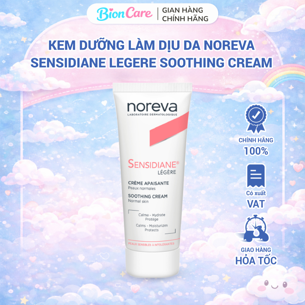Kem Dưỡng Làm Dịu Da Noreva Sensidiane Legere Soothing Cream 40ml