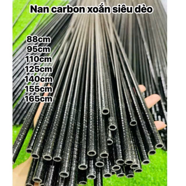 Nan CacBon Xoắn Đầy đủ kích thước Hàng Siêu Dẻo
