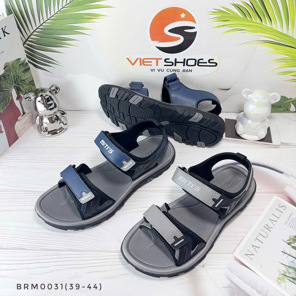 DÉP QUAI SANDAL BITIS NAM CHÍNH HÃNG ĐẾ CHỐNG TRƠN TRƯỢT BRM0031