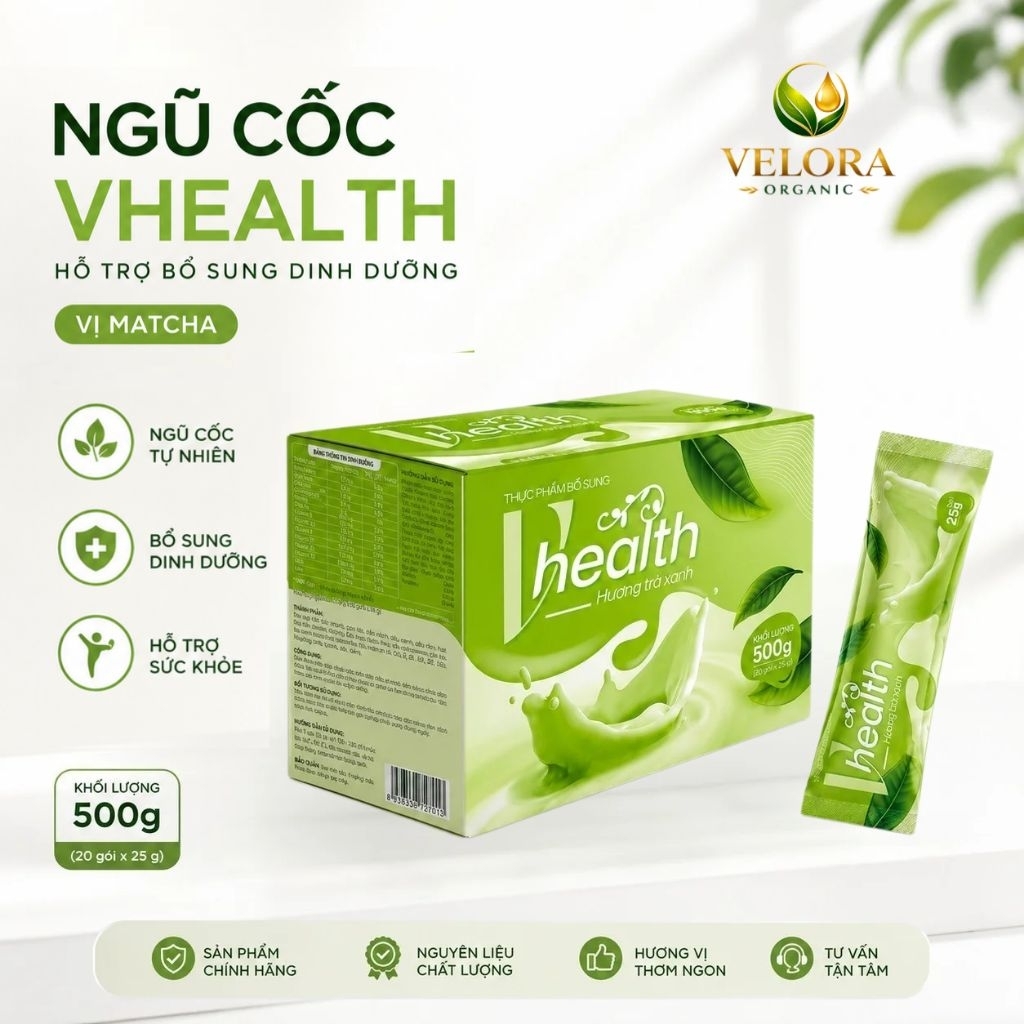 [ CHÍNH HÃNG ] Thức Uống VHEALTH Hương Matcha ( Hộp 500g )