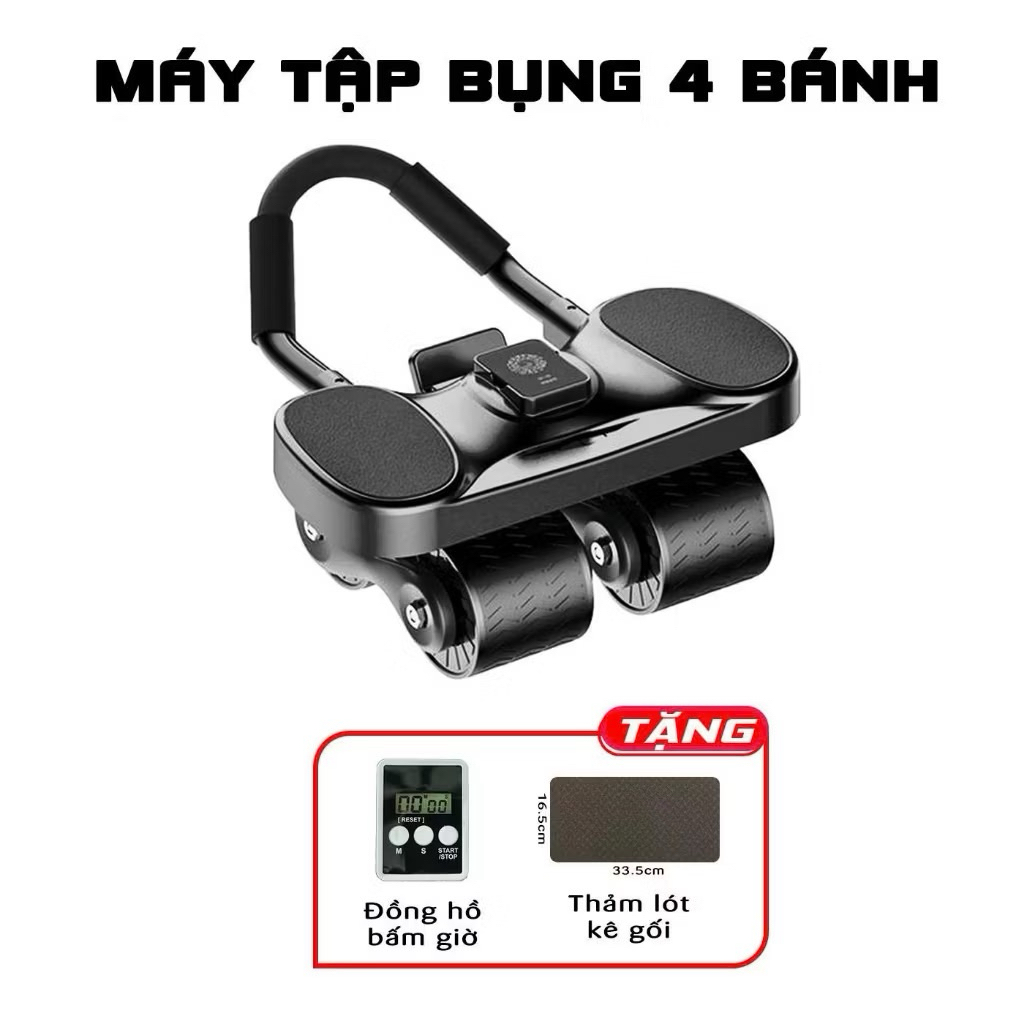 Con lăn tập bụng Habana Sport Đen xám
