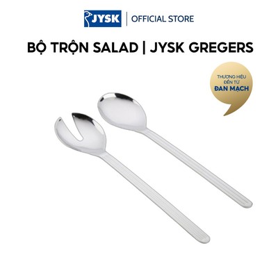 Bộ trộn salad | JYSK GREGERS | thép không gỉ | R5xD26cm | bộ 2 chiếc