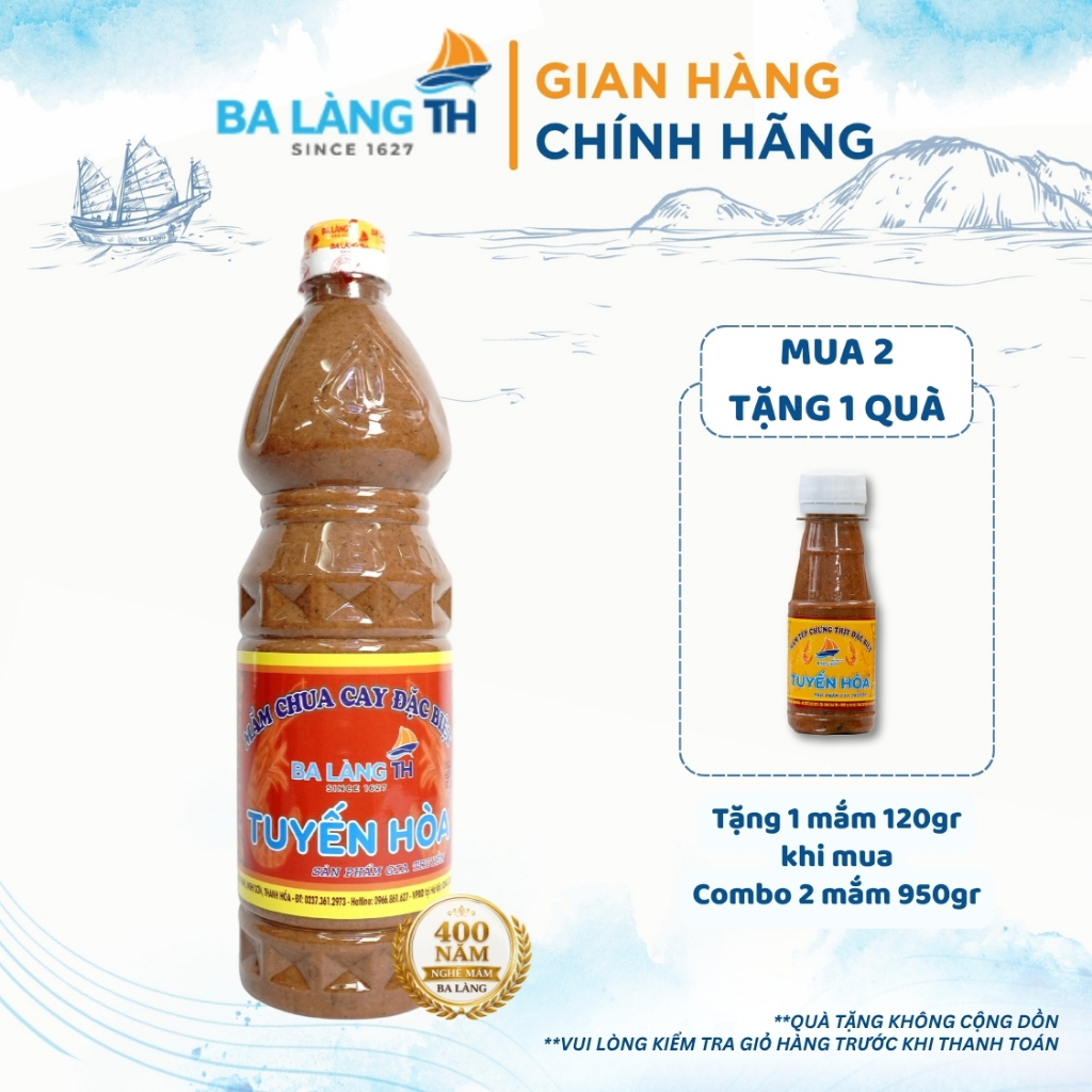 Mắm Chua Cay Đặc Biệt Ba Làng TH 950gr