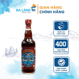 Nước Mắm Chắt Sành Ba Làng TH 400 Năm Truyền Thống Chai Thủy Tinh 500ml