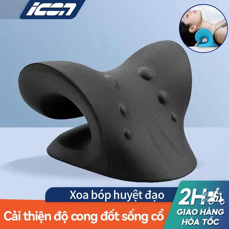 Gối massage cổ vai gáy ICON - Máy massage cầm tay - Giảm đau, thư giãn, chống…