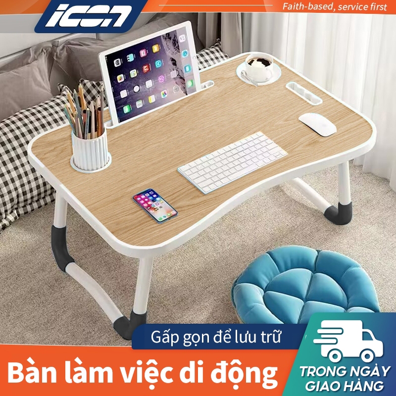 ICON bàn học gấp gọn ,bàn học cho bé, bàn gấp gọn,bàn máy tính, Bàn gấp mini 60x40x28
