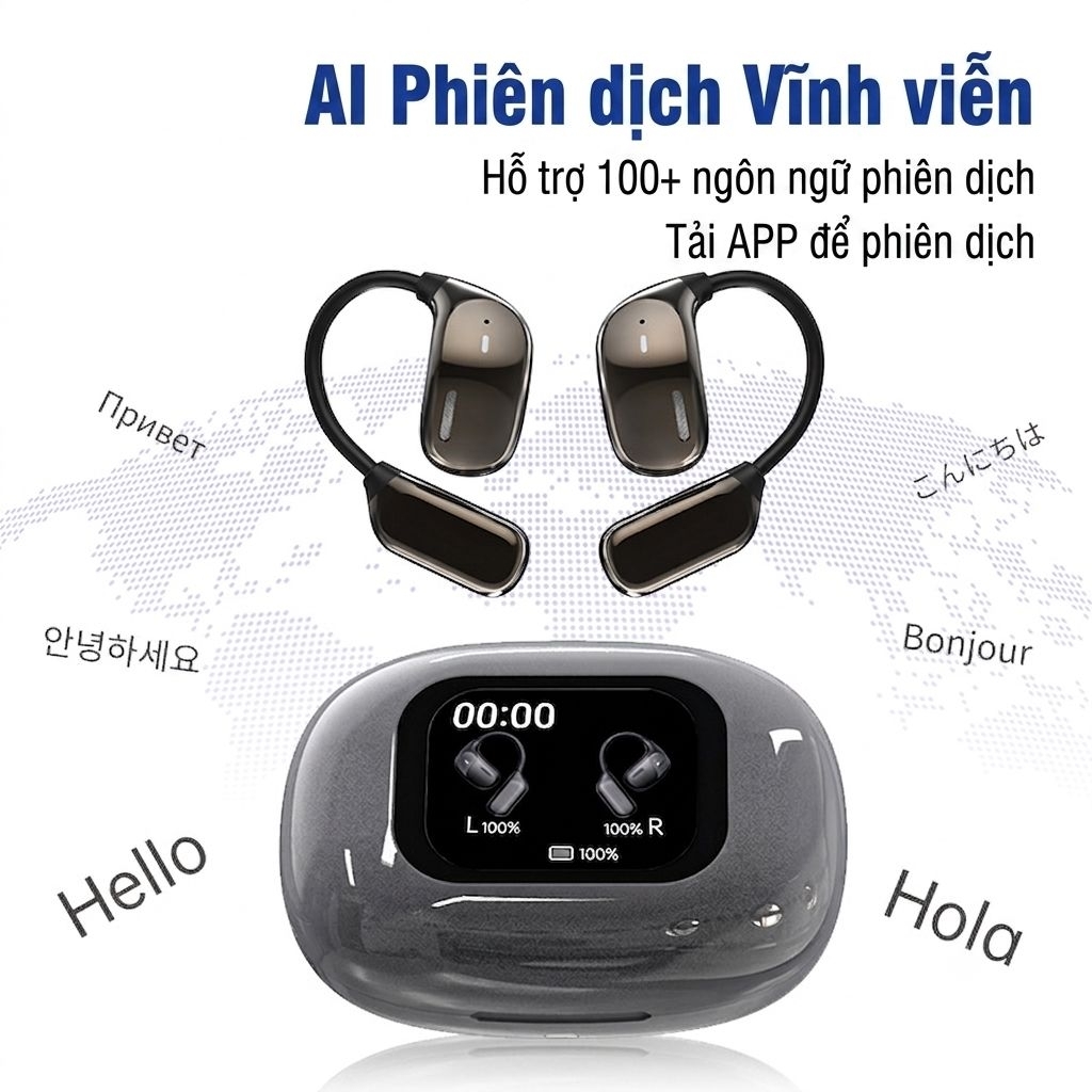 Tai nghe phiên dịch AI JM16