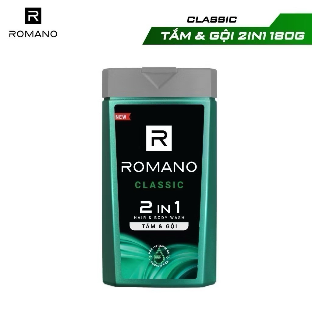 Dầu gội sữa tắm tắm gội Romano 150/180g