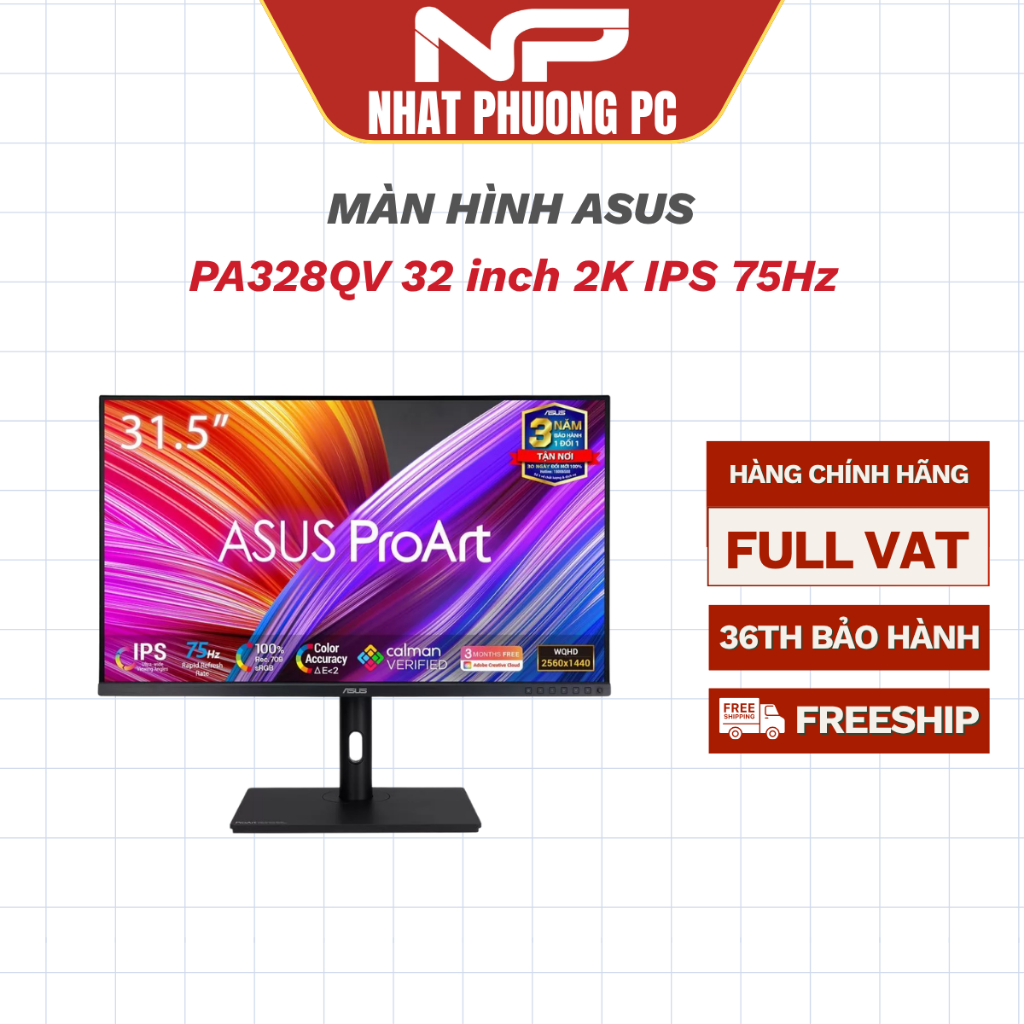 Màn hình Asus ProArt PA328QV 32 inch 2K IPS 75Hz