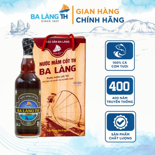 Xách Nước Mắm Cốt Đặc Biệt Ba Làng TH Combo 2 Chai Thủy Tinh 500ml