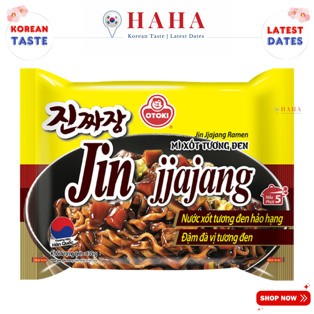 Mì xốt tương đen Jin Jjajang Ramen Ottogi 135g