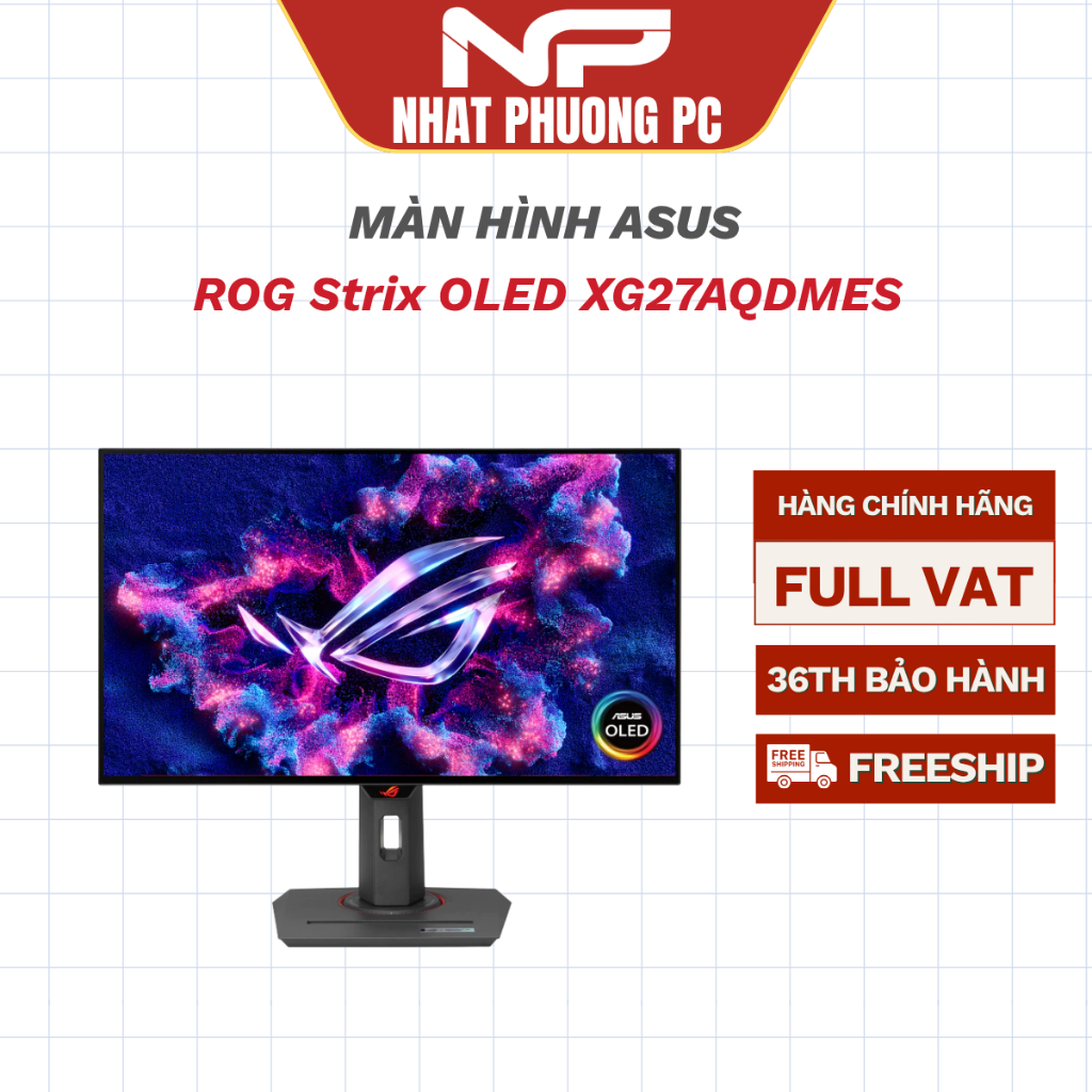 Màn hình Gaming Asus ROG Strix OLED XG27AQDMES 27 inch 2K 240Hz 0.03ms OLED