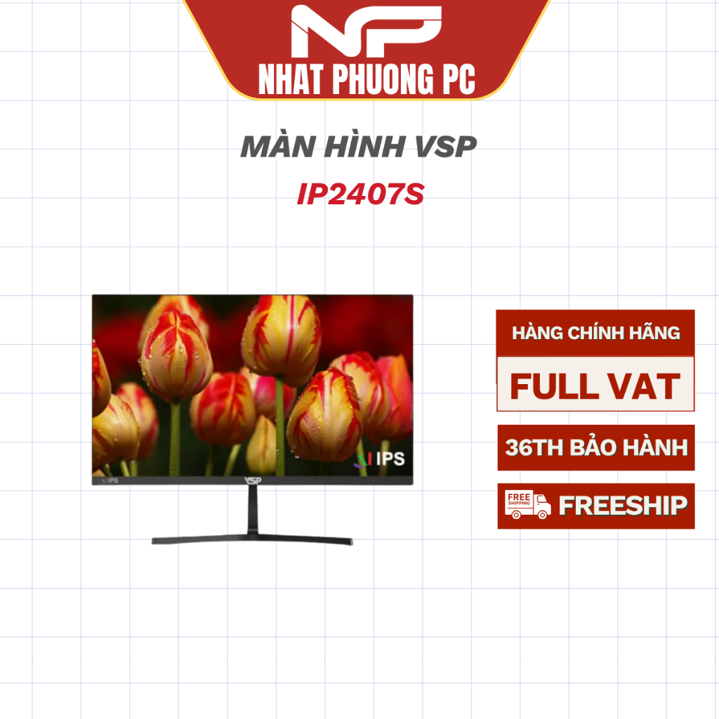 Màn hình Gaming VSP IP2407S 24 inch FHD 100Hz 1ms IPS