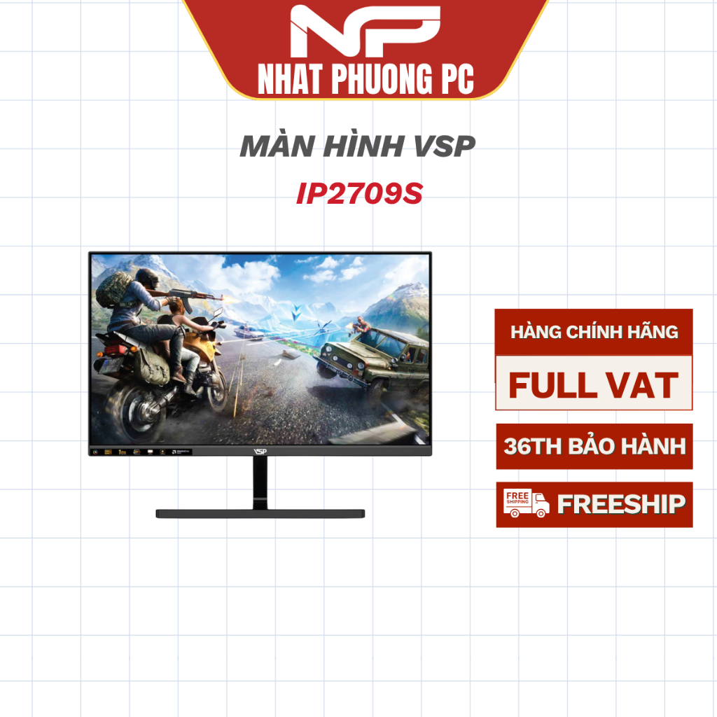 Màn hình Gaming VSP IP2709S 27 inch FHD 144Hz 1ms IPS