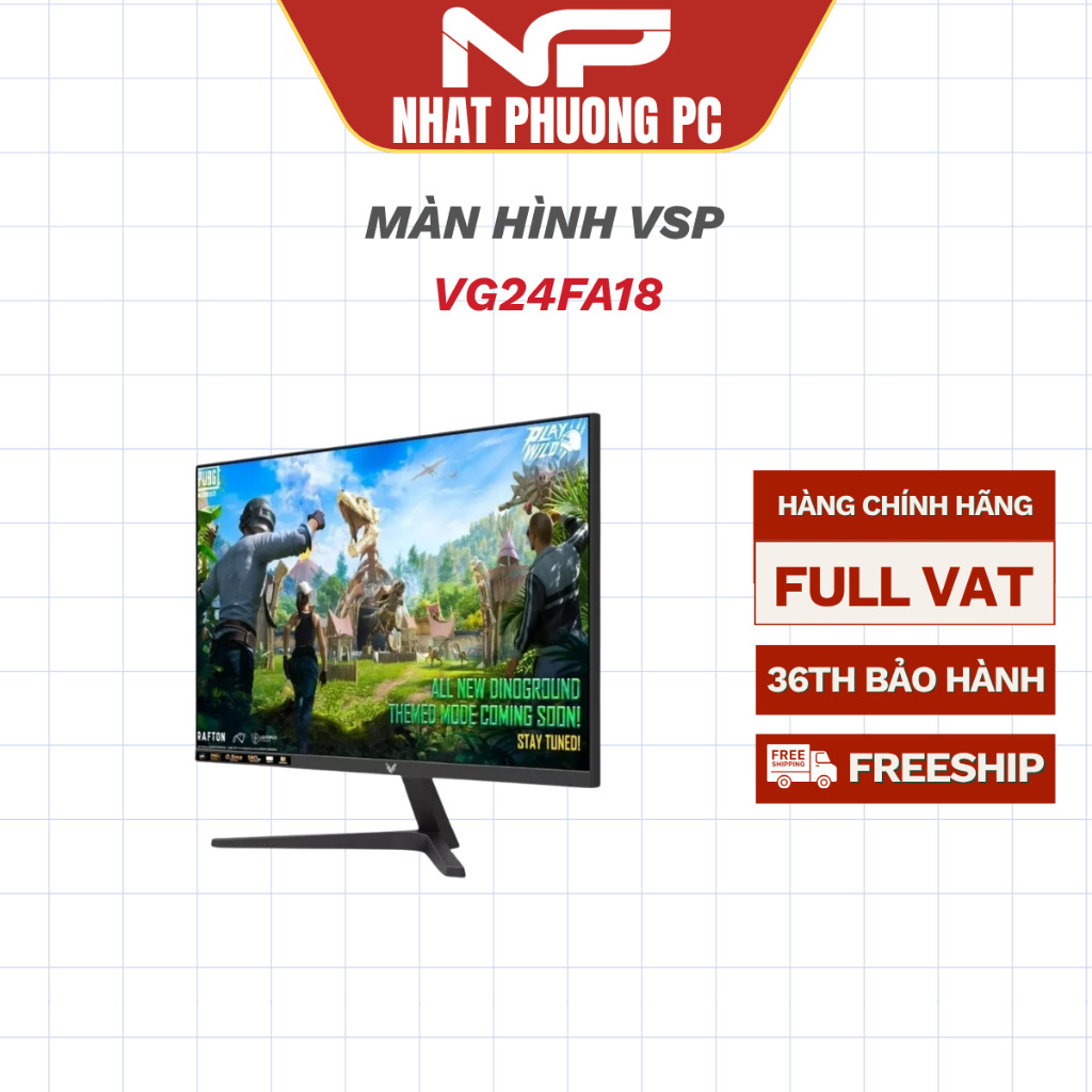 Màn hình Gaming VSP VG24FA18 24 inch FHD 180Hz 1ms VA