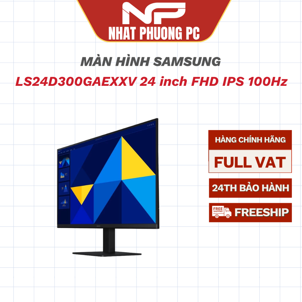 Màn hình Samsung LS24D300GAEXXV 24 inch FHD IPS 100Hz