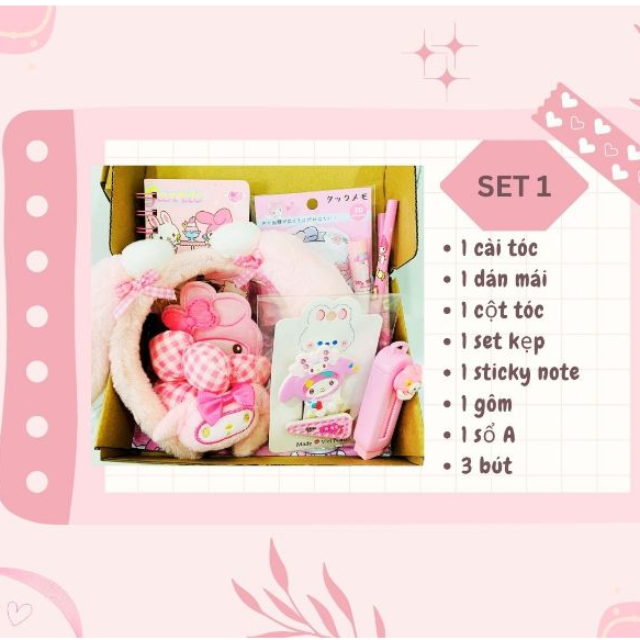 Set quà My Melody, phụ kiện My Melody