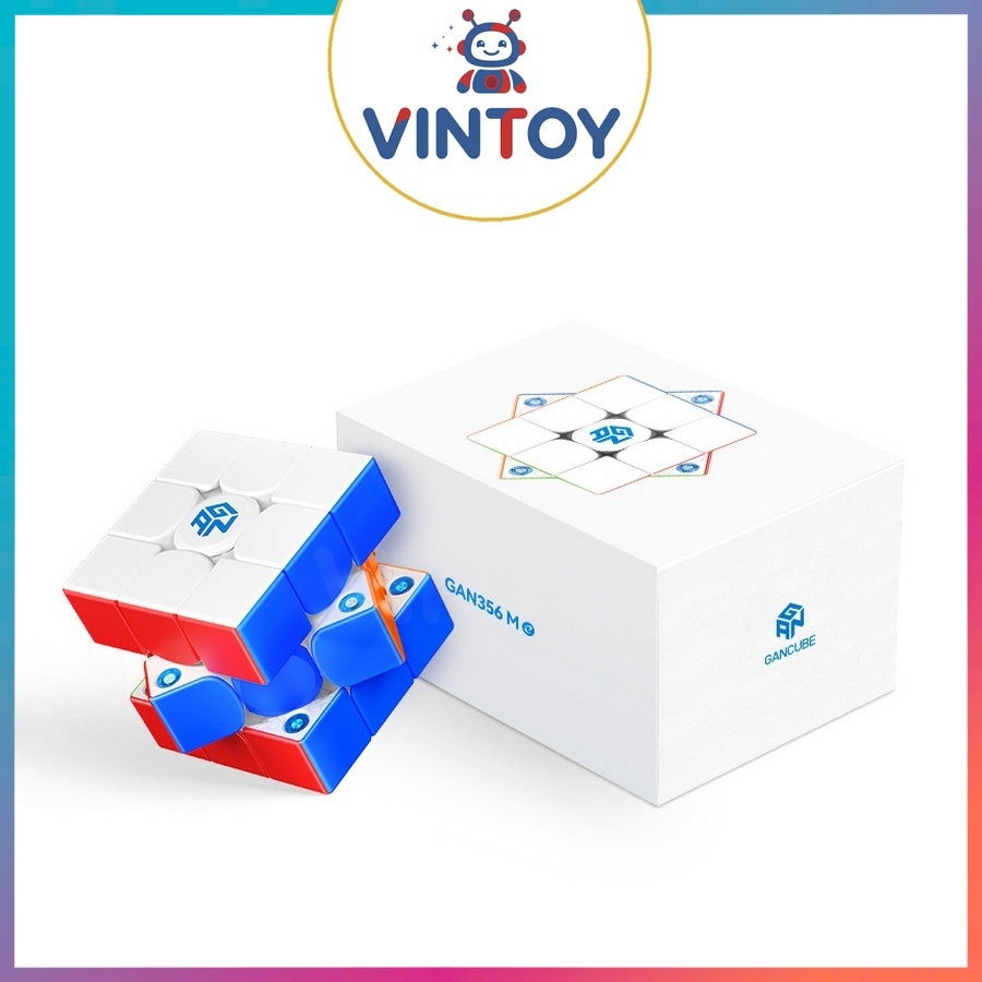 Rubik 3x3 Gan 356 ME 3x3 Magnetic Rubic 3 Tầng Có Nam Châm Gan 356M E Stickerless Đồ Chơi Trí Tuệ