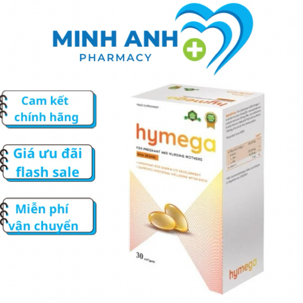 Hymega - Viên uống DHA siêu tinh khiết cho mẹ bầu (hộp 30 viên)