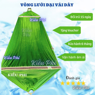 Võng lưới đại dày 2 lớp chịu lực tốt chắc chắn, kích thước 120×230 cm, thoáng mát dễ giặt