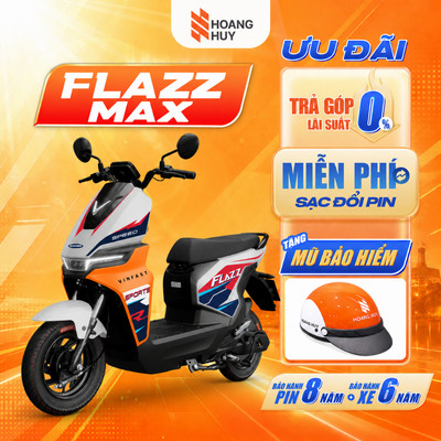 [HN] Xe máy điện VinFast Flazz Max | Trả góp 0% | Đổi Pin Tại Trụ | Bảo Hành Toàn Quốc