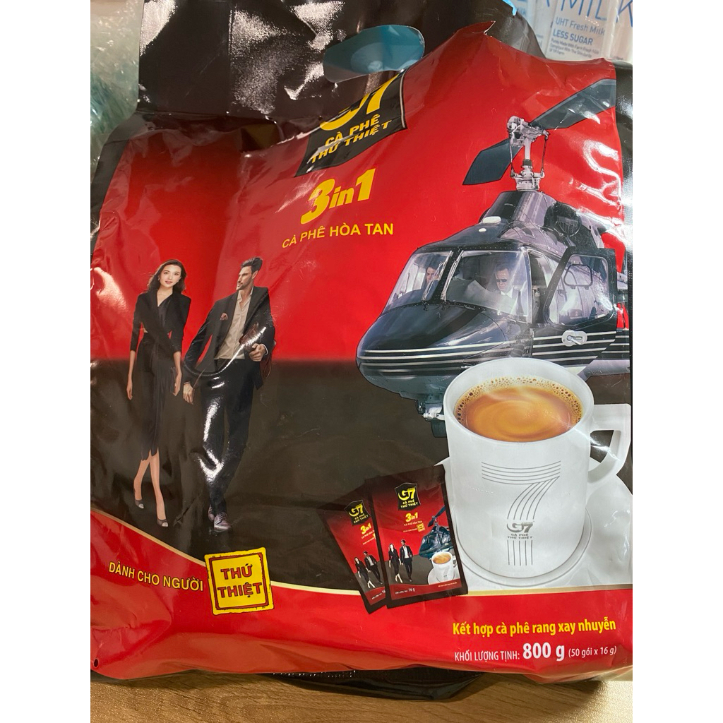 Cà phê hòa tan G7 bịch 50 gói *16g gói vuông
