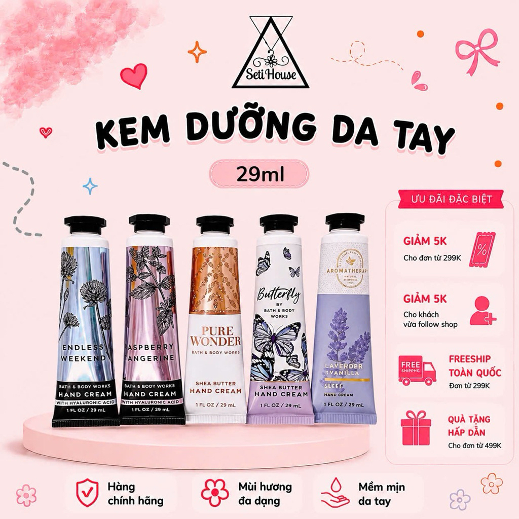 (AUTH) Kem dưỡng da tay B.ATH AND B.ODY W.ORKS 29ml