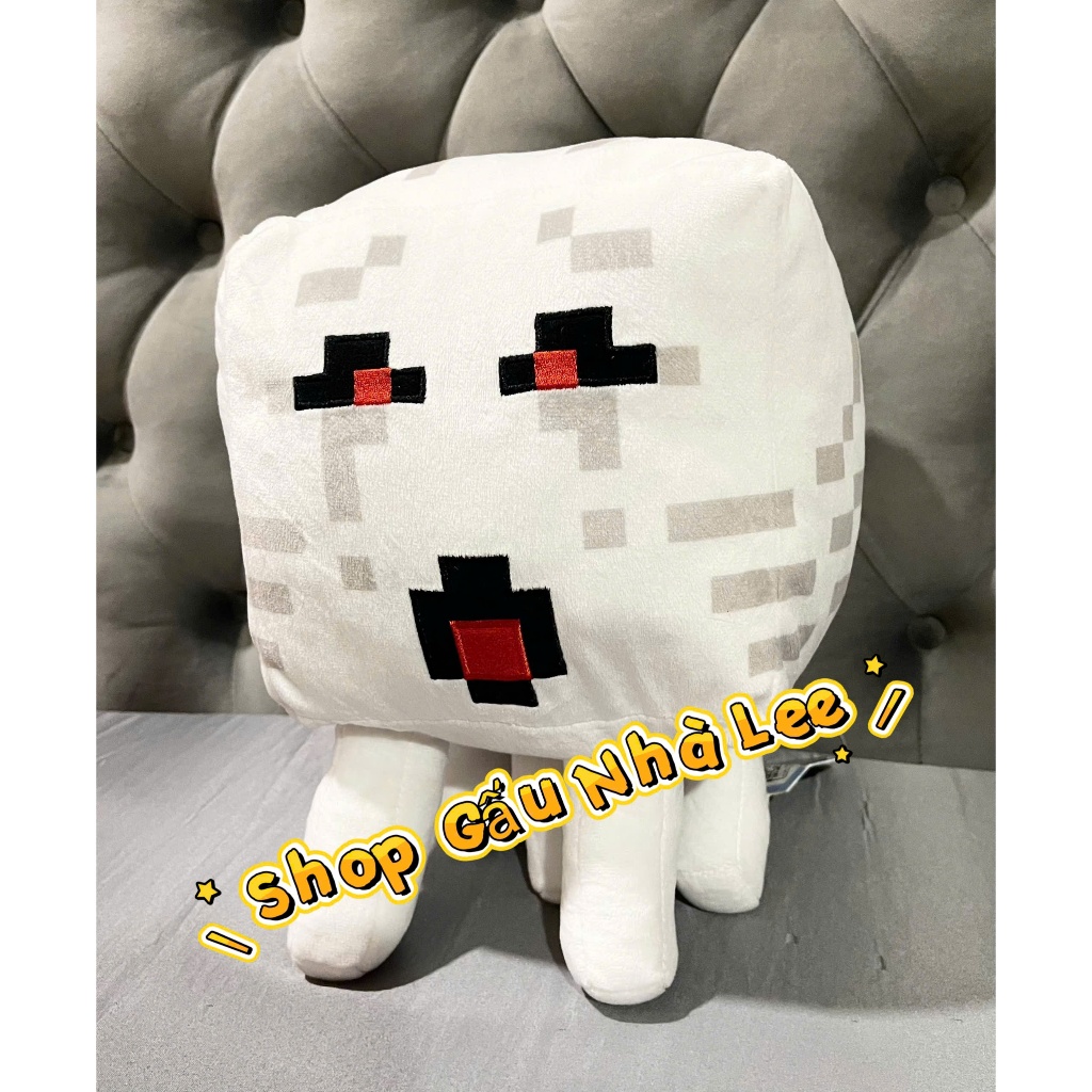[ Nhật Bản ] [MS2858] Bé gấu bông Ghast - MínèCrạft, size 30cm, lông mềm mịn, hàng mới, full tem tag