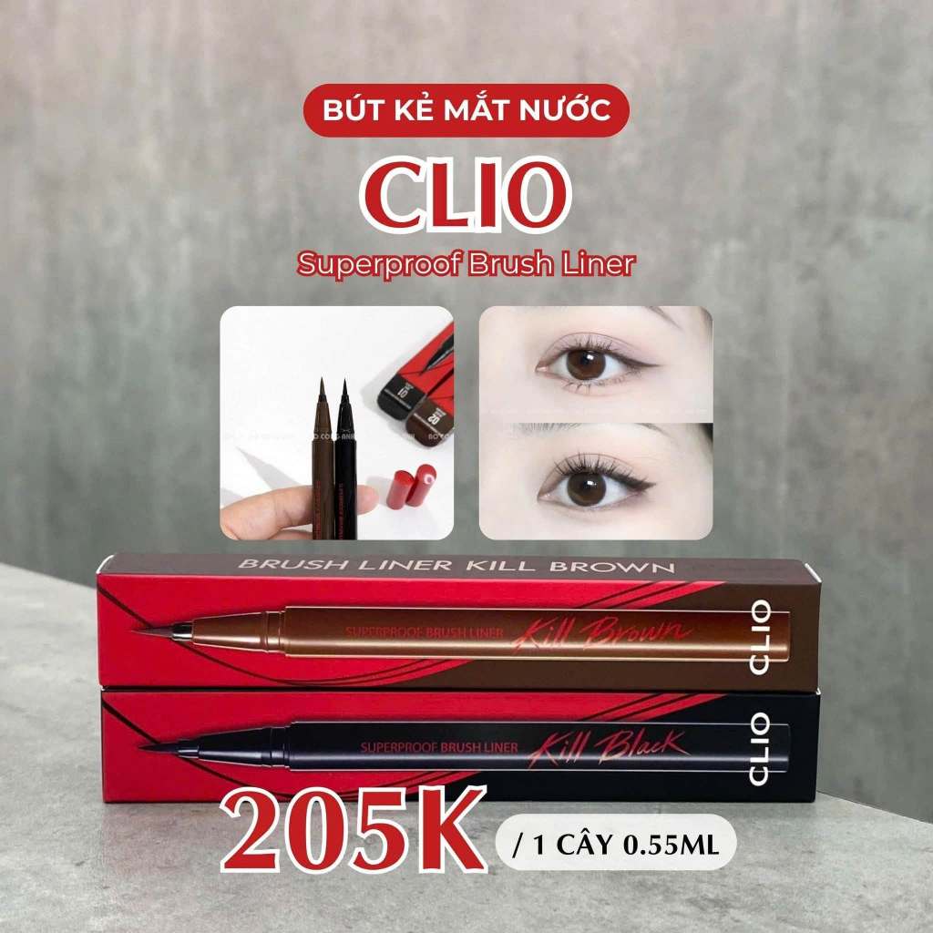 Bút kẻ mắt nước Clio màu 01 (Black)