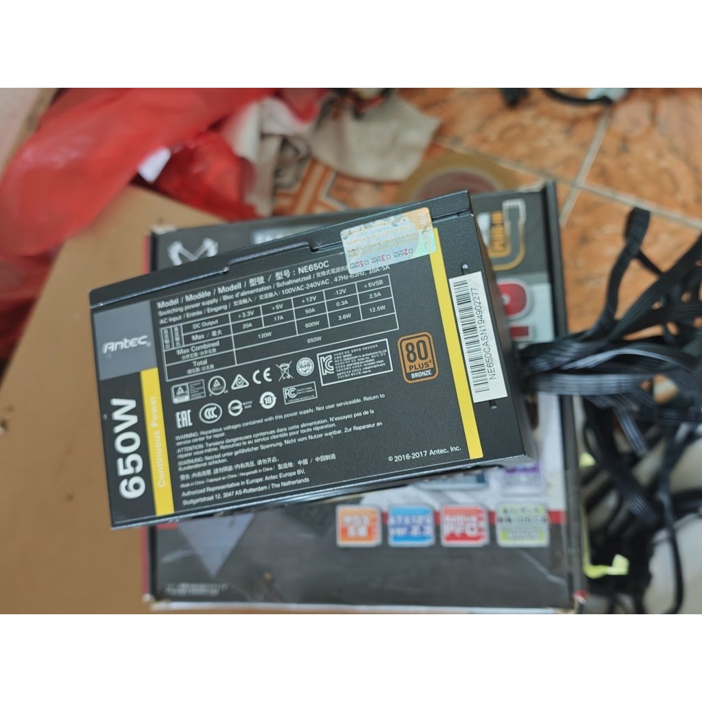 nguồn antec 650w 80 plus bronze