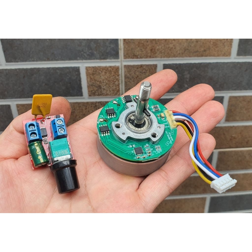 Motor BLDC trục 6 chế quạt B2 7.2-12V hàng mới êm ru