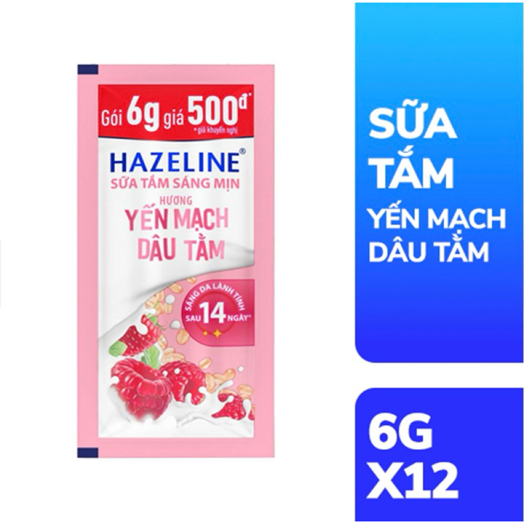 [Chính Hãng] Combo 6 dây gói sữa tắm Hazeline