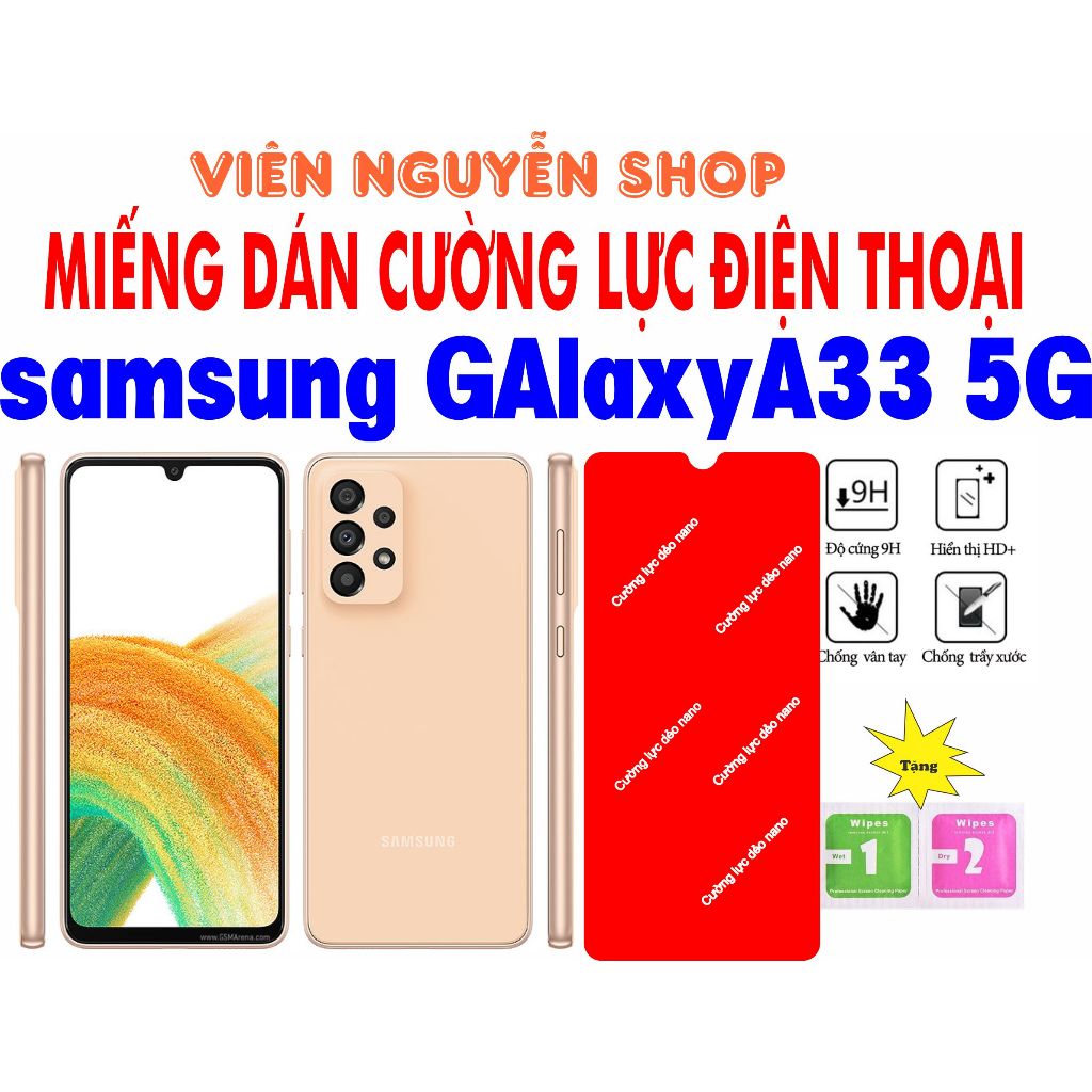 Miếng dán cường lực cho điện thoại samsung galaxy A33 5G