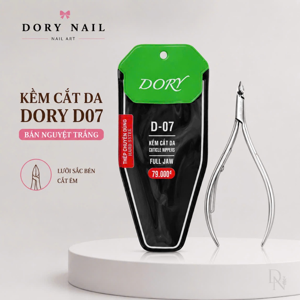 Kềm bán nguyệt thép trắng D07